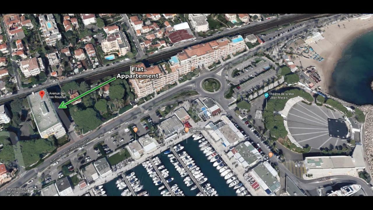 Grand Studio Neuf Face Port Et Plage, Parking Prive Golfe-Juan Ngoại thất bức ảnh
